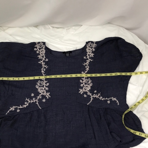 Timing Tops Timing Boho Style Front Embroidered Blouse Large Poshmark